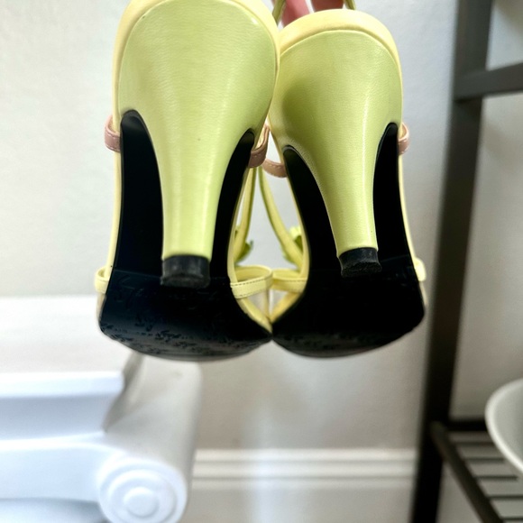 Vintage Pastel Floral Wedding Heels - Picture 9 of 14